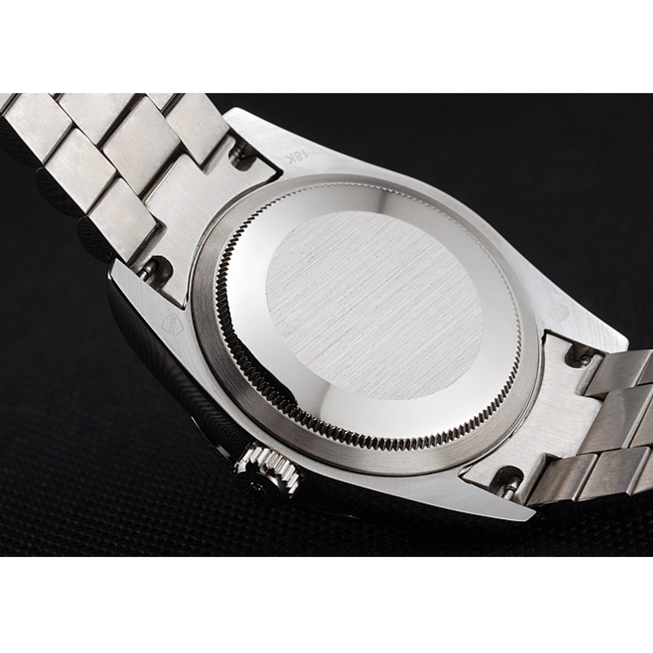 MiroTime 0712 Swiss Rolex Day Date Diamond Pave Dial And Bezel And Stainless Steel Bracelet